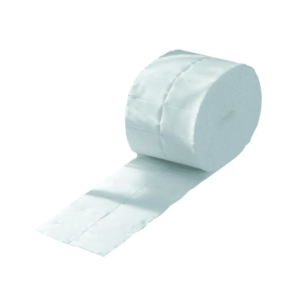 Dois rolos do artigo descontinuado: Meditrade BeeSana Zellstofftupfer (8 x 10 cm, 2 rolos à 125 unidades | embalagem) da Meditrade GmbH são mostrados e destacam o seu design eficiente para as necessidades de cuidados pessoais.