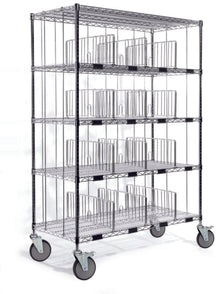 Material do carro de controle de classificação Novocal: aço de precisão, níquel e níquel e alto gloss cromado posto de 4 canto | Pacote (1 peça)