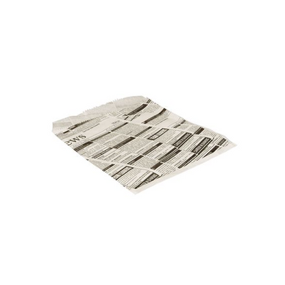 Uma única folha de PAPSTAR 1000 sacos de hambúrguer, feita de substituto de pergaminho resistente a gordura da PAPSTAR GmbH, está deitada plana sobre uma superfície branca.