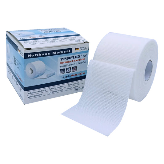 Bandagem de fixação adesiva e coesa YPSIFLEX®, sem látex | Pacote (1 rolo)