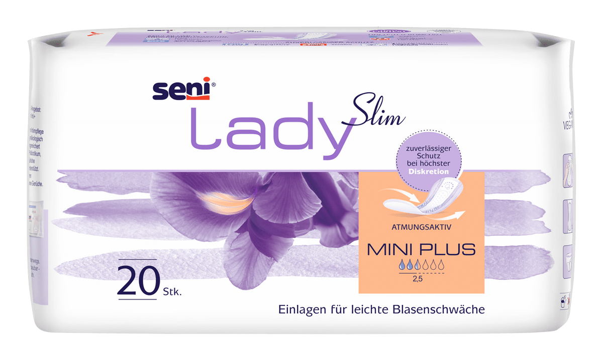 Seni Lady Slim Mini Plus Insert | Pacote (20 peças)
