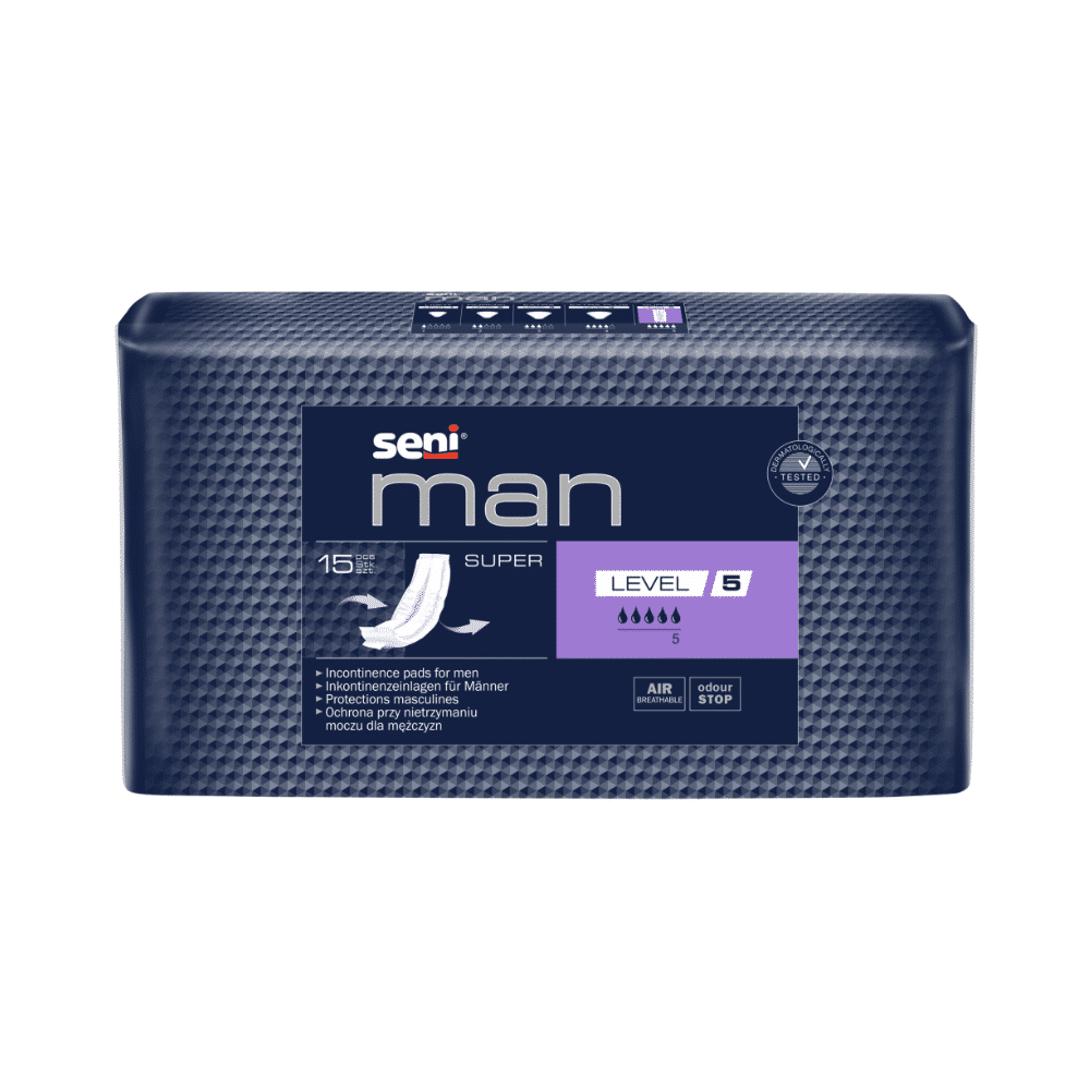 Absorvente para incontinência para homens, absorvente