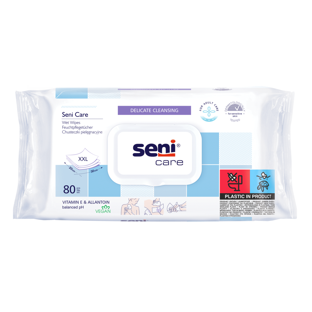 Seni Cuidados Lenços Umedecidos Suaves | Pacote (80 peças)
