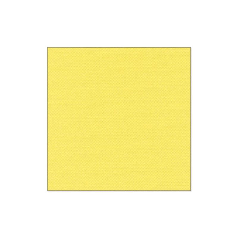 Um quadrado amarelo sólido com estrutura discreta, centralizado em branco - isso lembra a elegante simplicidade dos 20 guardanapos "ROYAL Collection" 1/4-dobra 40x40 cm da PAPSTAR GmbH, ideal para uma decoração de mesa estilosa.