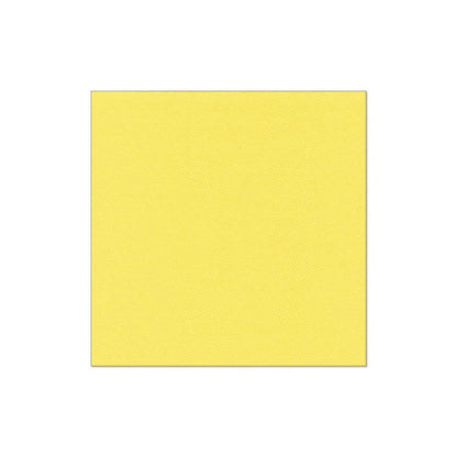 Um quadrado amarelo sólido com estrutura discreta, centralizado em branco - isso lembra a elegante simplicidade dos 20 guardanapos "ROYAL Collection" 1/4-dobra 40x40 cm da PAPSTAR GmbH, ideal para uma decoração de mesa estilosa.
