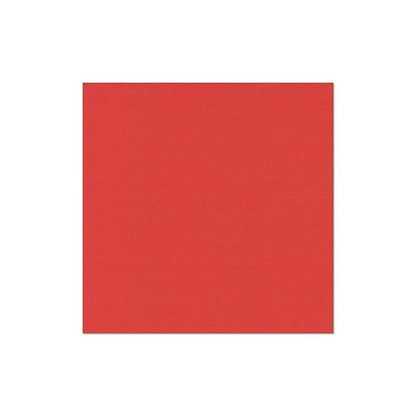 O guardanapo PAPSTAR 20 "ROYAL Collection" 1/4-dobra 40x40 cm da PAPSTAR GmbH em vermelho simples com textura suave está centralizado sobre um fundo branco - perfeito para uma decoração de mesa elegante.