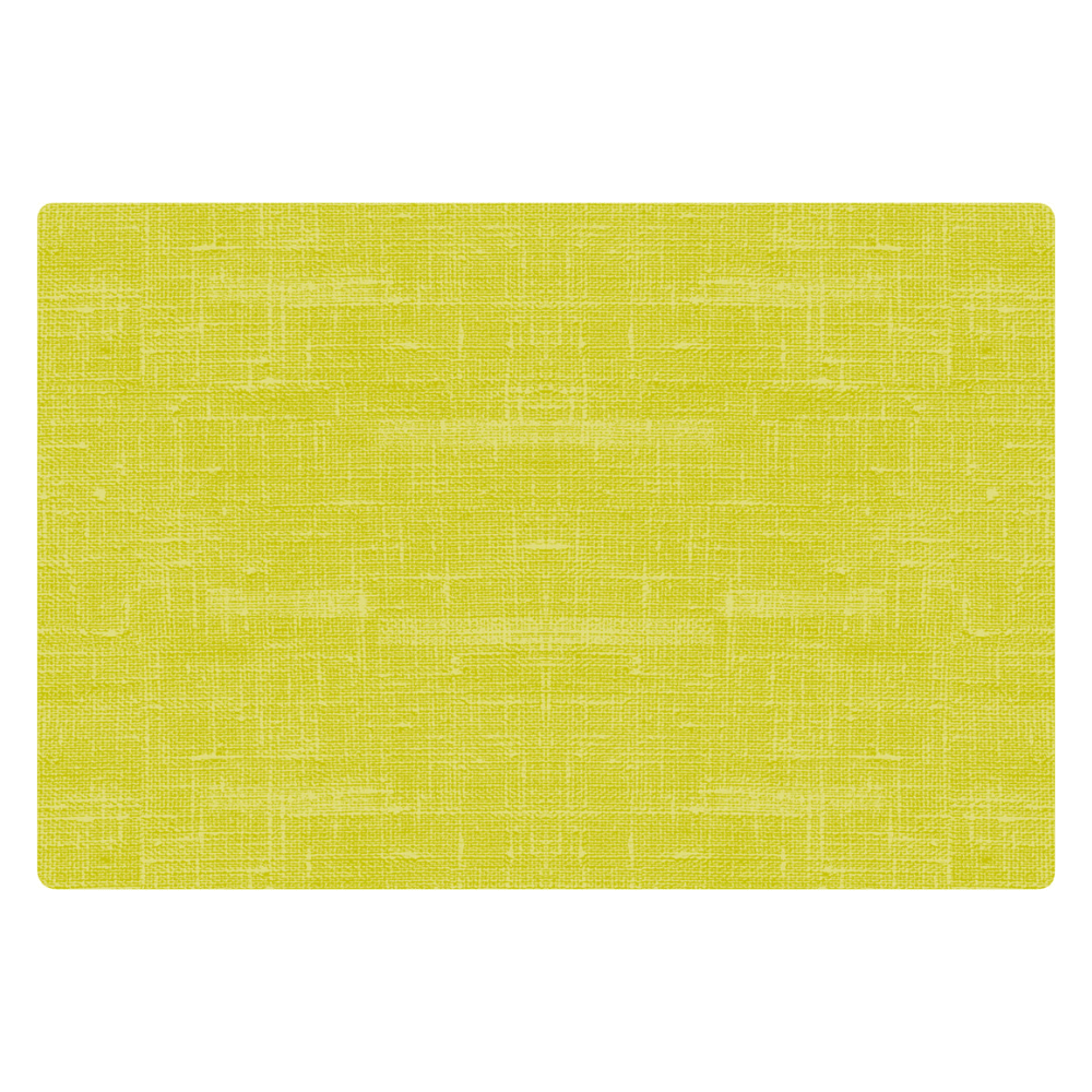 O conjunto de mesa de silicone Duni da Duni GmbH é um conjunto de mesa retangular em amarelo brilhante, que apresenta um design texturizado e tecido com linhas cruzadas sutis. Este conjunto de mesa antiderrapante possui bordas arredondadas e é feito para ser tanto elegante quanto fácil de cuidar, tornando-o perfeito para qualquer ambiente de refeição. Disponível em pacote de seis, cada conjunto mede 30 x 45 cm.