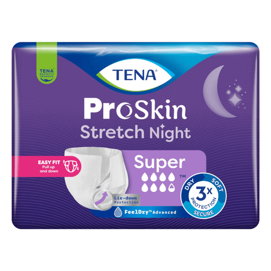 Calças para incontinência Tena ProSkin Stretch Night Super