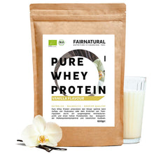 Whey protein orgânico em pó baunilha