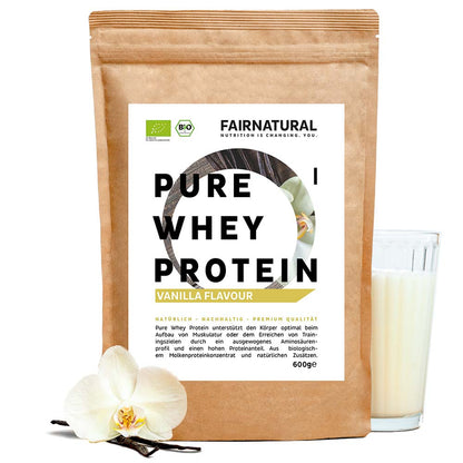 Whey protein orgânico em pó baunilha