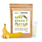 Proteína em pó vegana orgânica de banana sem soja