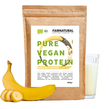 Proteína em pó vegana orgânica de banana sem soja
