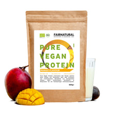 Proteína vegana orgânica em pó de manga sem soja
