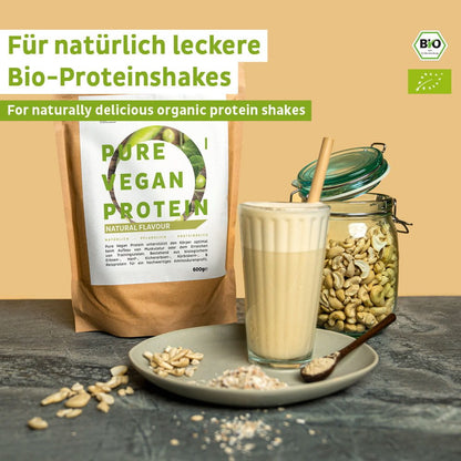 Proteína vegana orgânica em pó neutra sem soja