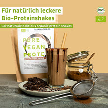 Chocolate em pó proteico vegano orgânico sem soja