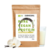 Proteína vegana orgânica em pó baunilha sem soja