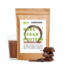 Chocolate em pó proteico vegano orgânico sem soja