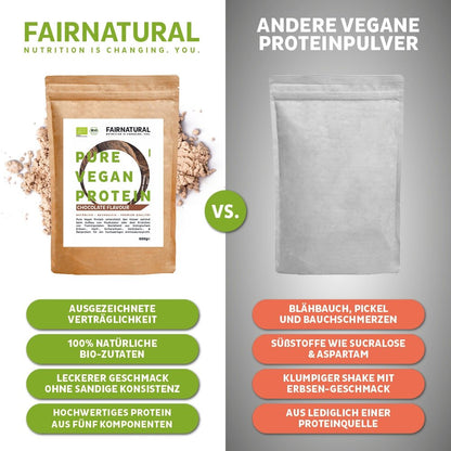 Chocolate em pó proteico vegano orgânico sem soja