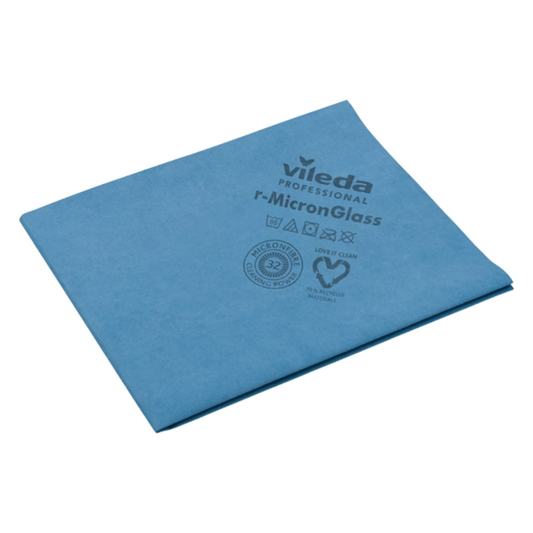 Vileda Professional R -Micronglass Toalha de vidro - 50 x 40 cm | Pacote (5 peças)