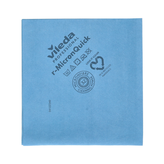 Vileda Professional R-Nanotech Micron Microfiber Cleaning Cloth Yellow-38x40 cm | Pacote (5 peças)