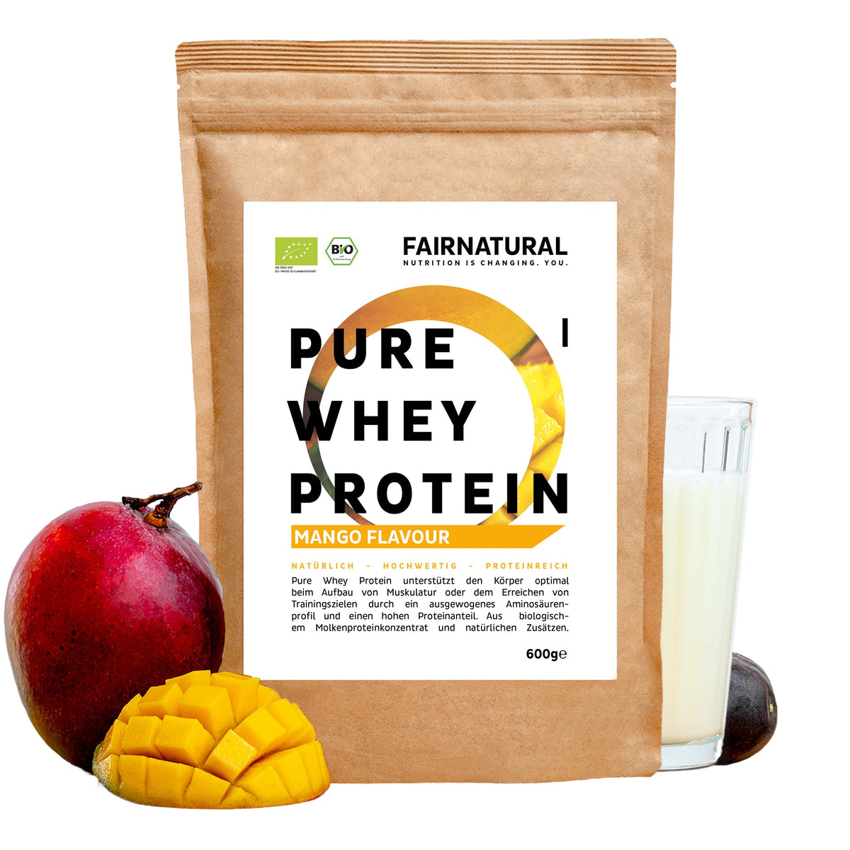 Whey Protein em Pó Orgânico Manga