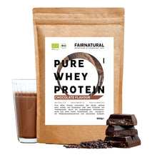 Whey protein orgânico em pó chocolate