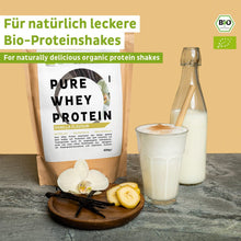Whey protein orgânico em pó baunilha