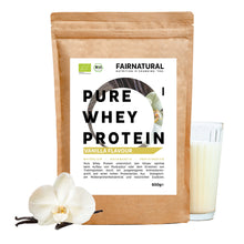 Whey protein orgânico em pó baunilha