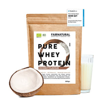 Whey protein orgânico em pó de coco