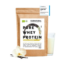 Whey protein orgânico em pó baunilha