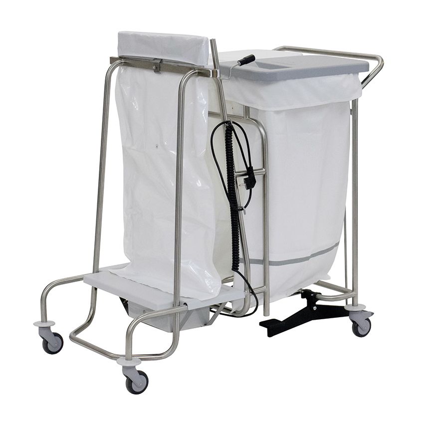 O carrinho de estação Novocal possui uma estrutura de aço inoxidável totalmente soldada e conexões de tubo redondo - ideal para hospitais ou aplicações comerciais que necessitam de transporte duradouro. Entregue como um pacote (1 peça). Marca: Novocal.