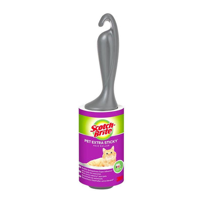 O rolo Scotch-Brite™ Pet Extra Sticky* para pêlos de animais da 3M Deutschland GmbH remove eficazmente os pêlos de animais e possui um rolo extra aderente, além de 48 folhas por embalagem.