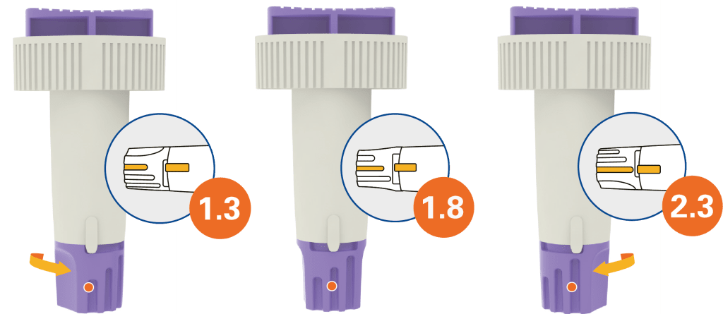 Lancetas de segurança Alphacheck TRI 23G | Pacote (100 peças)