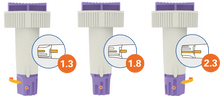 Lancetas de segurança Alphacheck TRI 23G | Pacote (100 peças)