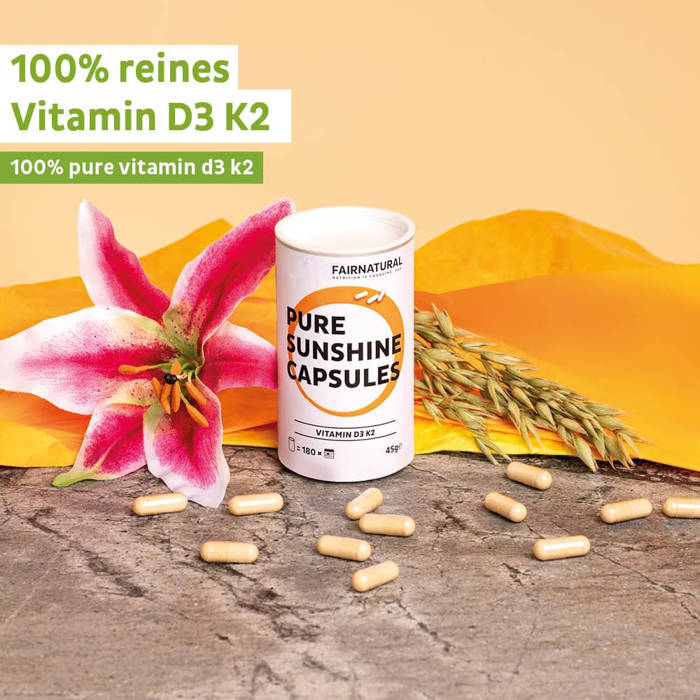 Cápsulas de vitamina D3 K2