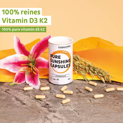 Cápsulas de vitamina D3 K2