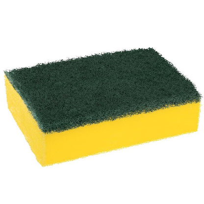A esponja de limpeza Scotch-Brite® Classic XXL da 3M Deutschland GmbH, com base de espuma amarela e lado de esfregar verde, vem em embalagem de 6 unidades. Ideal para várias tarefas de limpeza no lar.