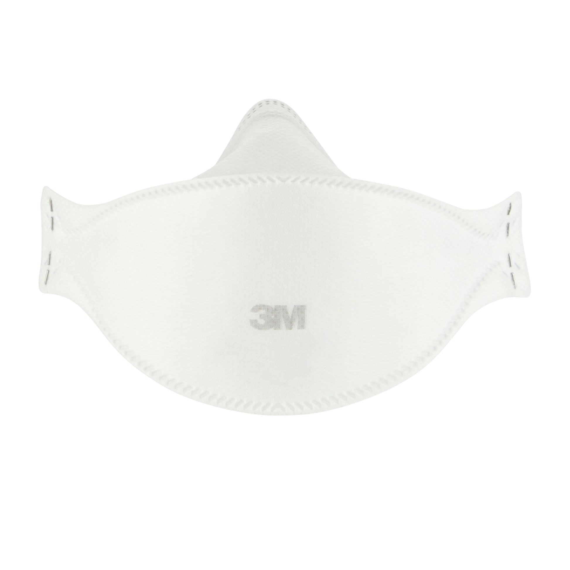 Die 3M™ Aura™ Komfort-Partikelmaske 9320+ FFP2, ohne Ventil, von 3M Deutschland GmbH ist auf weißem Hintergrund zu sehen. Die flache, konturierte Maske zeigt das 3M-Logo in der Mitte. Verpackung: 1 Stück (auch als 3er Pack erhältlich).