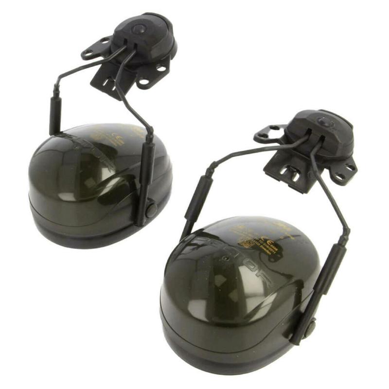 Protetores auriculares 3M™ PELTOR™ Optime™ II, verdes, suporte para capacete, H520P3E-410-GQ-01 | Pacote (1 peça)