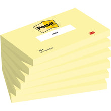 Notas Post-it®, amarelo canário, 76 mm x 127 mm, 100 folhas/bloco, 6 blocos/pacote, 100% PEFC, SGSCH-PEFC-COC-110078 | Pacote (6 peças)