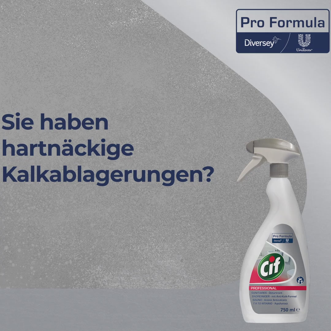 Limpador de banheiro profissional do CIF, limpador e descalador | Garrafa (750 ml)