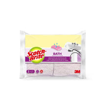 Esponja de limpeza de banheiro de fibra natural para banho Scotch-Brite®, pacote com 2 | Pacote (2 peças)