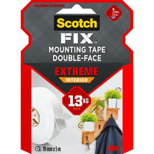 Fita dupla face extrema para montagem interna Scotch-FIX™ PGS05-1950-P, 19 mm x 5 m, 1 rolo/pacote | Pacote (1 rolo)