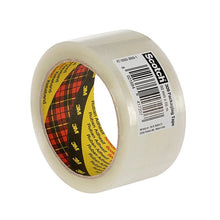 Fita de embalagem Scotch® PP 309, transparente, 50 mm x 66 m, 0,05 mm, com código de barras | Pacote (1 rolo)