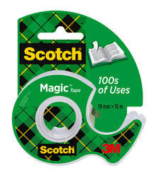 Fita adesiva Scotch® Magic™, cores frias, 19 mm x 19 m, 2 x 12 rolos | Pacote (1 rolo)