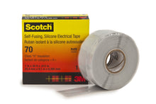 Fita de borracha de silicone Scotch® 70 autofusível cinza claro 25mm x 9m 0,3mm | Pacote (1 rolo)