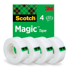 Fita invisível Scotch® Magic™ 8-1933-4S, 19 mm x 33 m, 4 rolos/pacote | Pacote (4 rolos)