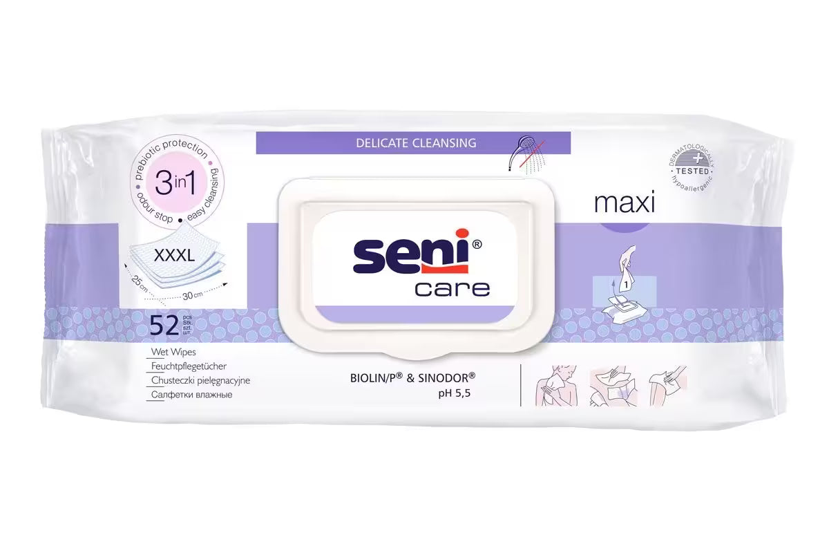 Seni Lenços umedecidos Care Maxi | Pacote (52 peças)