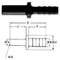 servomat Ersatzteil Rohr-Steckdorn 10 mm - 8 mm – Teilenr. JGPM251008E
