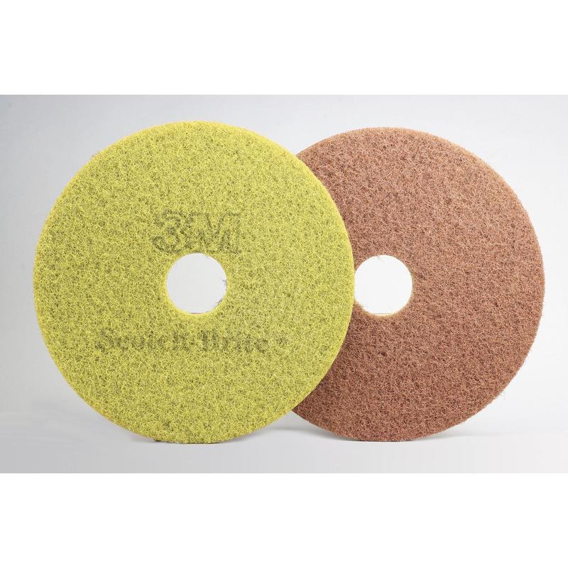 Almofada para máquina de diamante 3M™ Scotch-Brite™ Ocre - Almofadas para limpeza de pisos